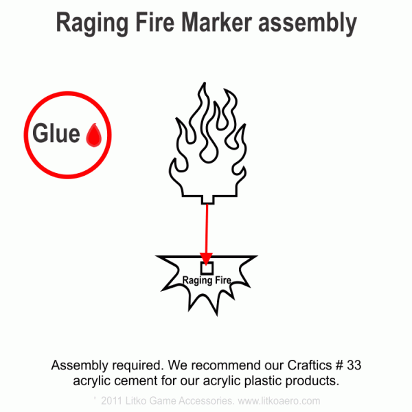 Raging Fire Markers (5) - SPECIAL ORDER!