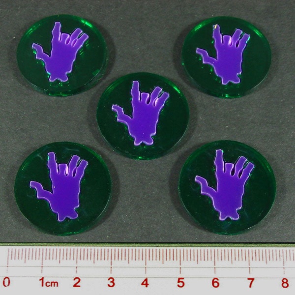 Steampunk Horror Body Part Tokens (5) - SPECIAL ORDER!