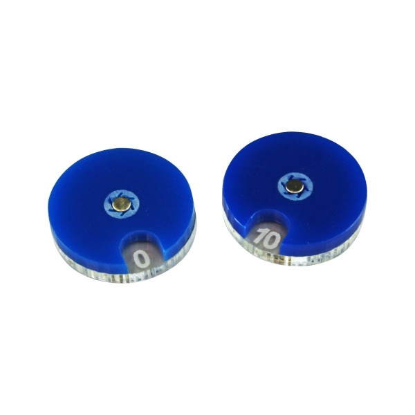 Circular Combat Dials Numbered 0-10, Blue (2) - SPECIAL ORDER!