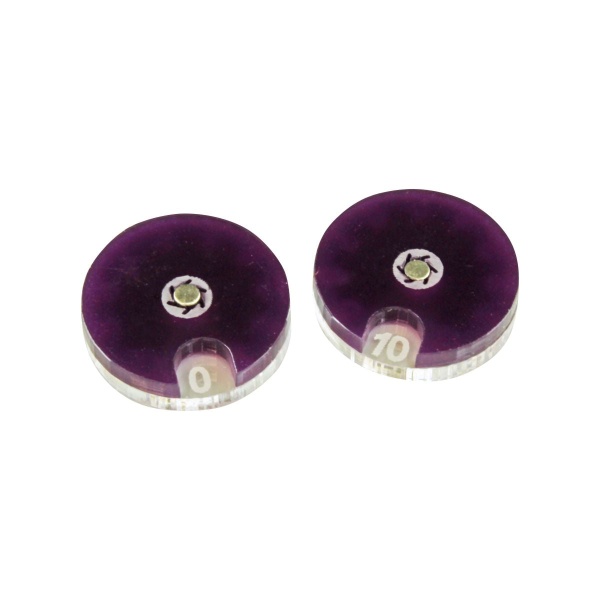 Circular Combat Dials Numbered 0-10, Purple (2) - SPECIAL ORDER!