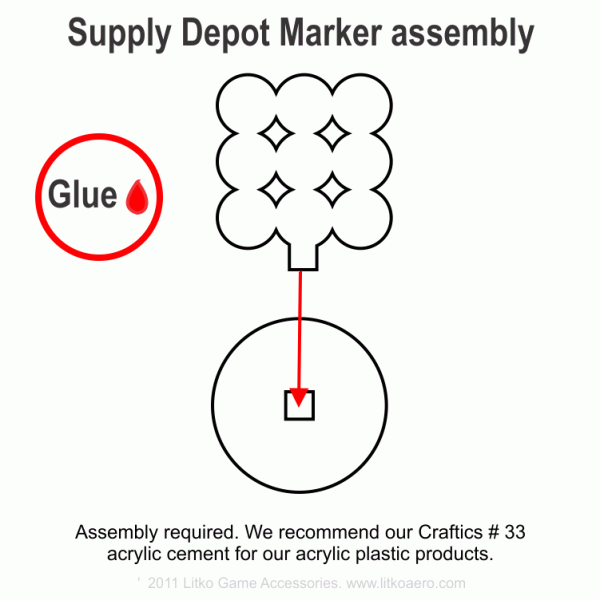 Supply Depot Markers, Green (5)