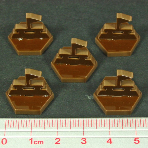 Bunker Markers, Brown (5)