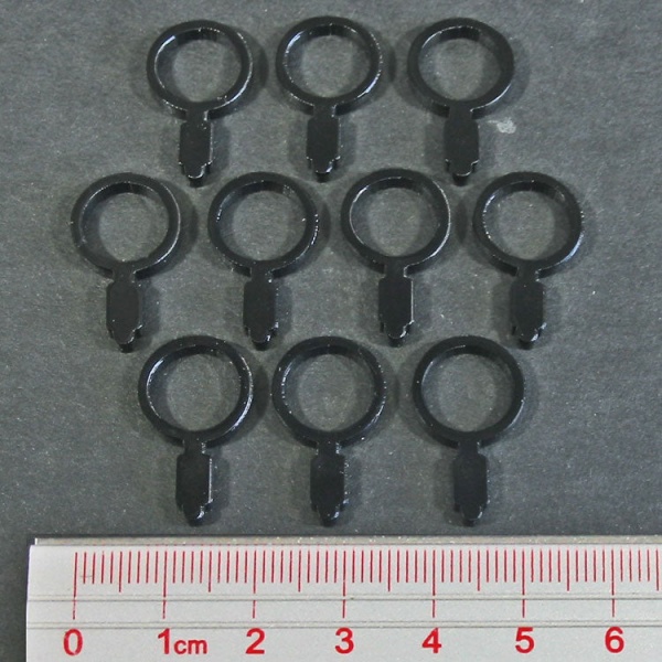 Magnifying Glass Tokens, Black (10)