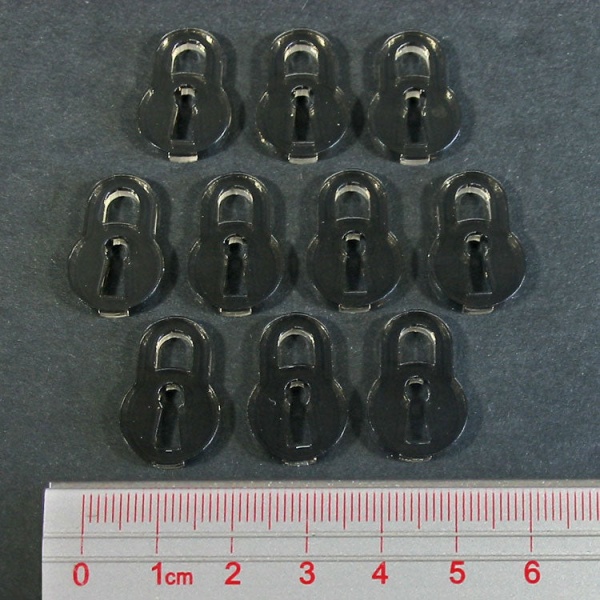 Padlock Tokens, Transparent Bronze (10)