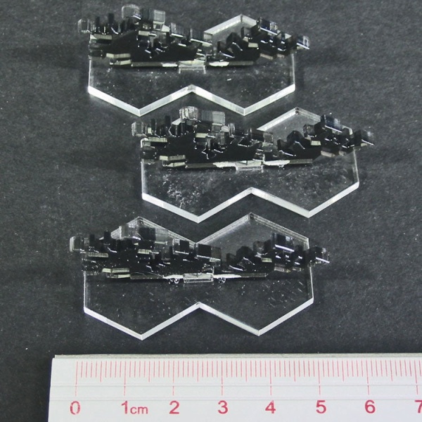 Galaxy Battle Debris Markers, Translucent Grey (3) - SPECIAL ORDER!