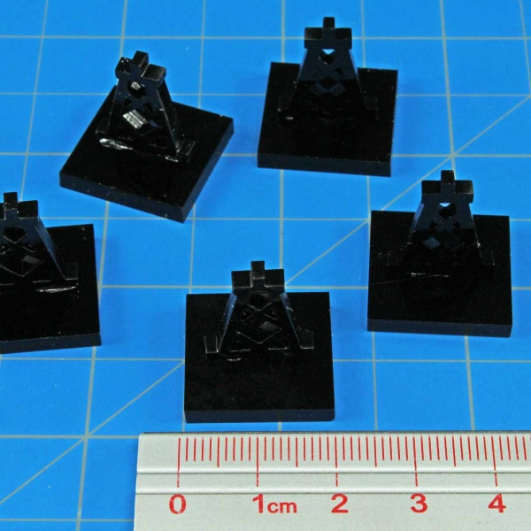 Oil Derrick Markers, Black (5) - SPECIAL ORDER!