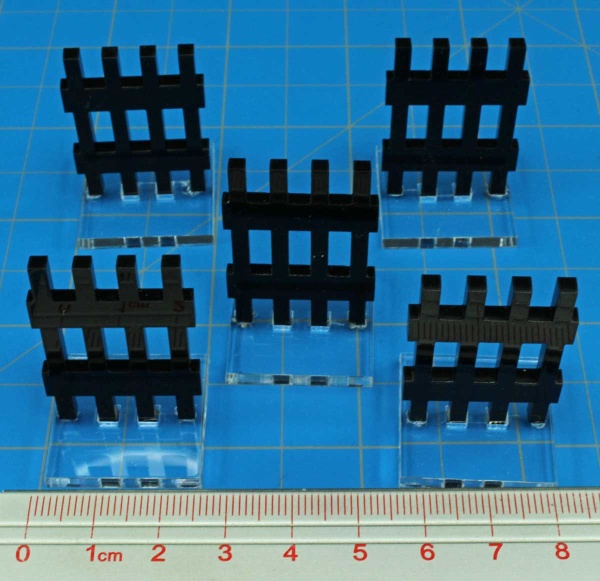 Portcullis Markers, Black (5)