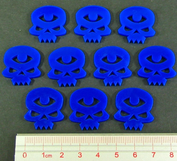 Psychic Skull Tokens, Blue (10)