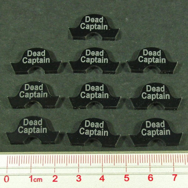 Dead Captain Tokens, Black (10) - SPECIAL ORDER!