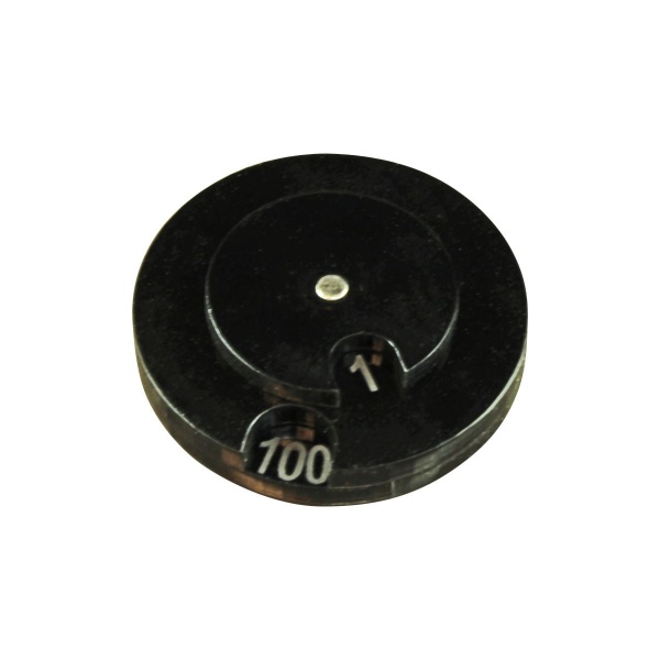 Circle Combat Dials Numbered 0-100, Black - SPECIAL ORDER!