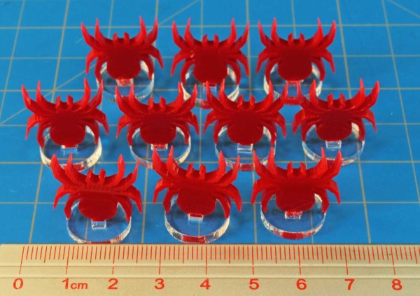 Arachnid Markers, Dominant Species, Red (10) - SPECIAL ORDER!