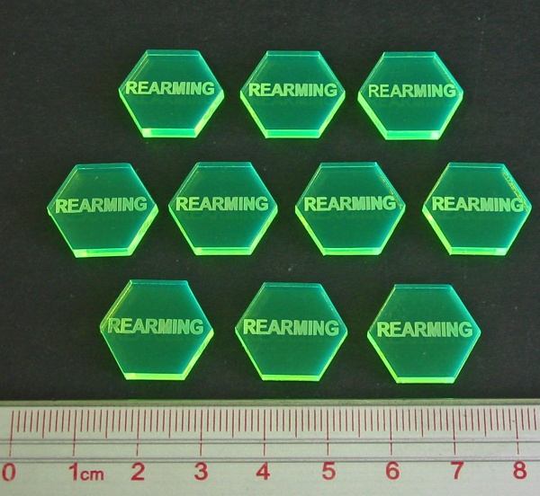 Rearming Tokens, Fluorescent Green (10) - SPECIAL ORDER!