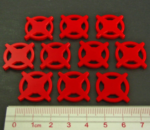 Star Base Tokens, Red (10) - SPECIAL ORDER!