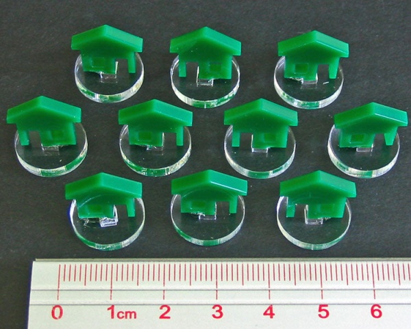 House Markers, Green (10) - SPECIAL ORDER!