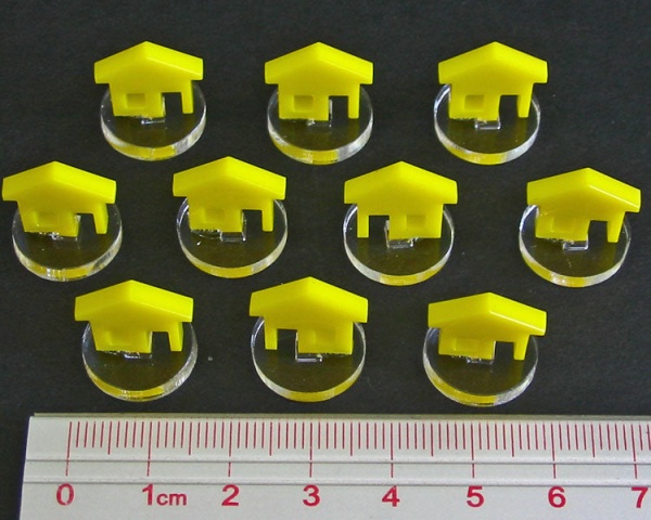 House Markers, Yellow (10) - SPECIAL ORDER!