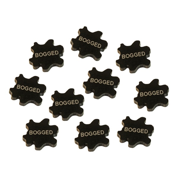 Bogged Tokens, Black (10) - SPECIAL ORDER!