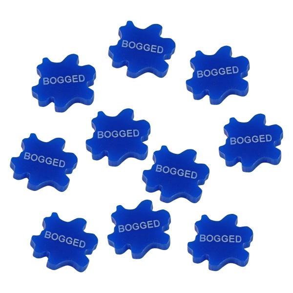 Bogged Tokens, Blue (10) - SPECIAL ORDER!