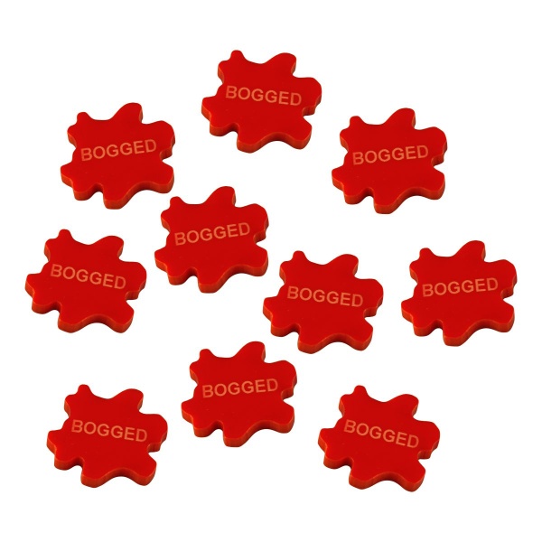 Bogged Tokens, Red (10) - SPECIAL ORDER!