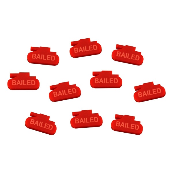 Tank Bailed Tokens, Red (10)