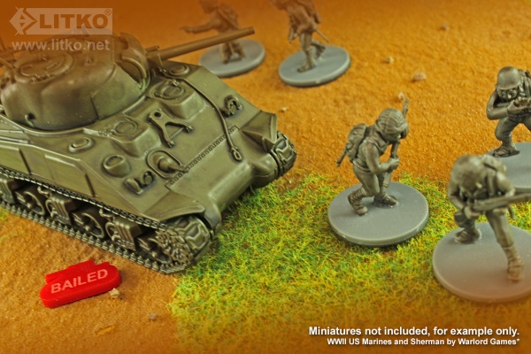 Tank Bailed Tokens, Red (10)