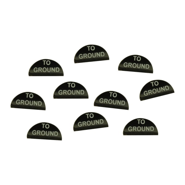 To Ground Tokens, Black (10)