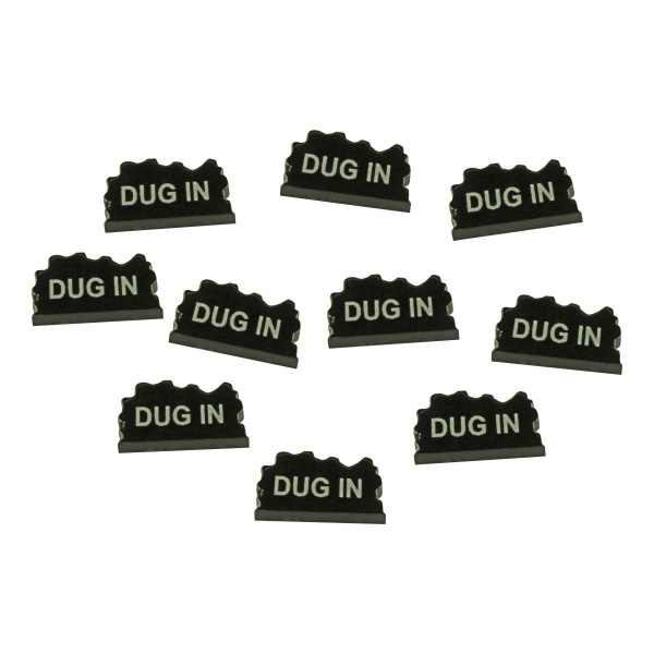 Dug In Tokens, Black (10) - SPECIAL ORDER!