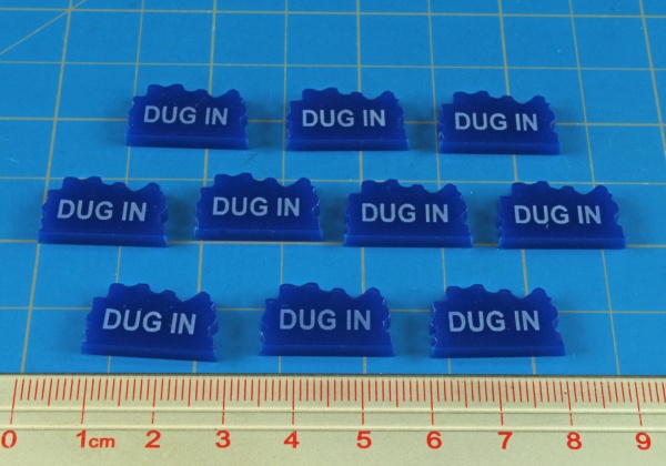 Dug In Tokens, Blue (10) - SPECIAL ORDER!