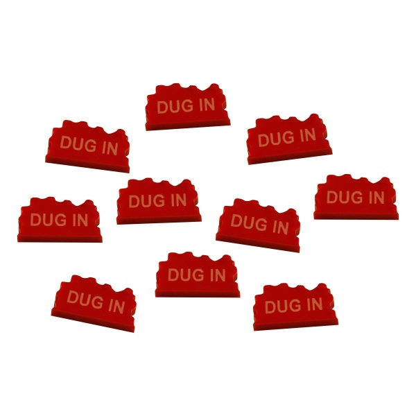 Dug In Tokens, Red (10) - SPECIAL ORDER!