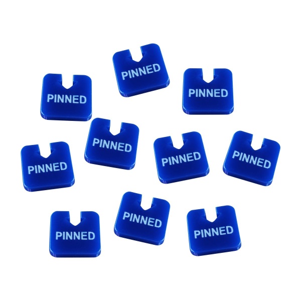 Pinned Tokens, Blue (10) - SPECIAL ORDER!