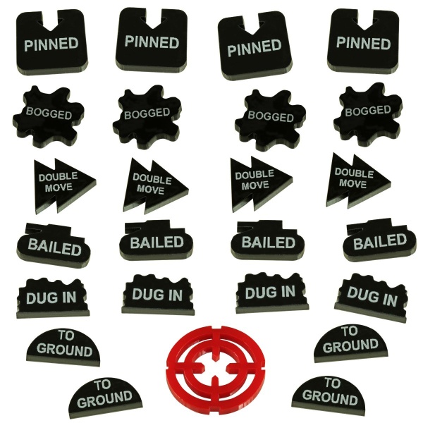 Command Tokens Set, FoW, Black (25)