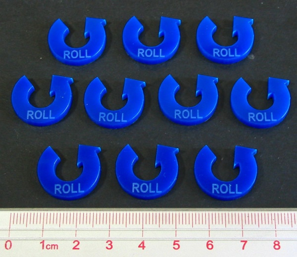 Roll Maneuver Tokens, Blue (10) - SPECIAL ORDER!