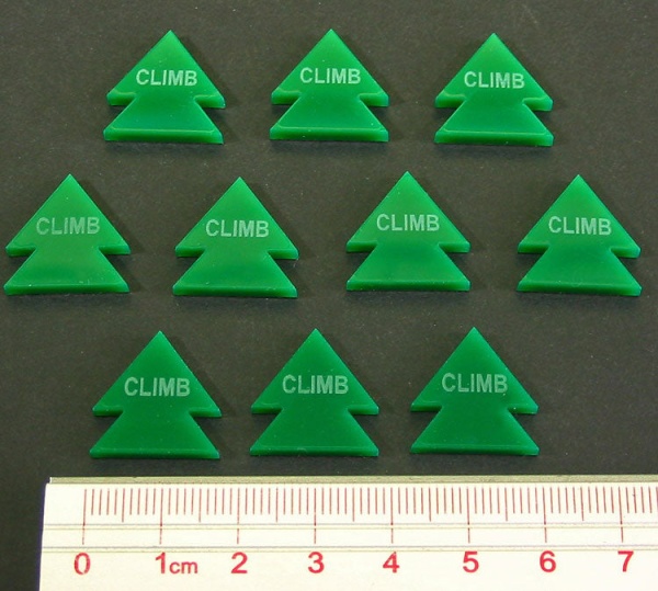 Climb Maneuver Tokens, Green (10) - SPECIAL ORDER!