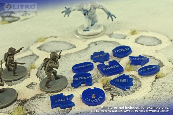 Command Token Set II, Blue (10) - SPECIAL ORDER!