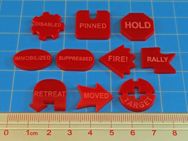 Command Token Set II, Red (10) - SPECIAL ORDER!