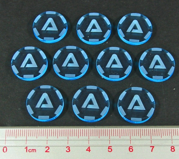 Net Hacker Advance Tokens, Transparent Light Blue (10) - SPECIAL ORDER!