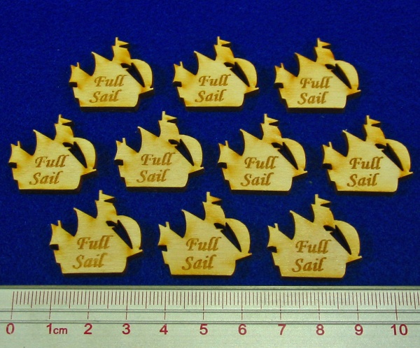 Full Sail Tokens, Natural Wood (10) - SPECIAL ORDER!