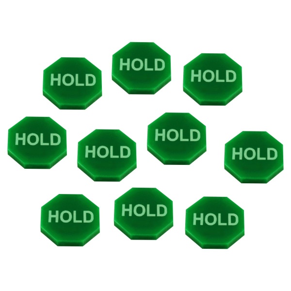 Hold Tokens, Green (10) - SPECIAL ORDER!