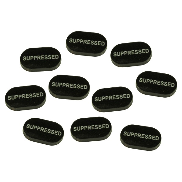 Suppressed Tokens, Black (10) - SPECIAL ORDER!