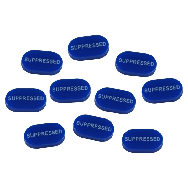 Suppressed Tokens, Blue (10) - SPECIAL ORDER!