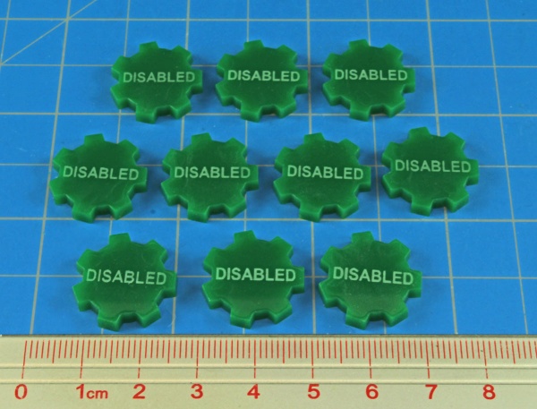 Disabled Tokens, Green (10) - SPECIAL ORDER!