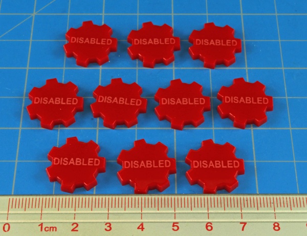 Disabled Tokens, Red (10) - SPECIAL ORDER!