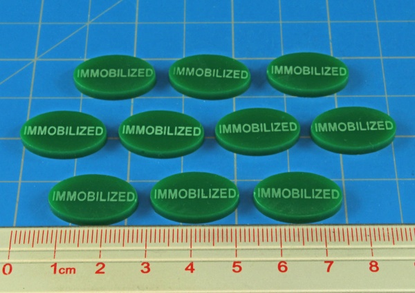 Immobilized Tokens, Green (10) - SPECIAL ORDER!