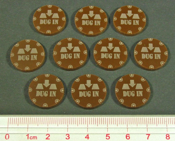 Dug In Token, Brown (10) - SPECIAL ORDER!