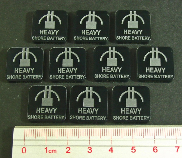 Heavy Shore Battery Tokens, Translucent Grey (10) - SPECIAL ORDER!