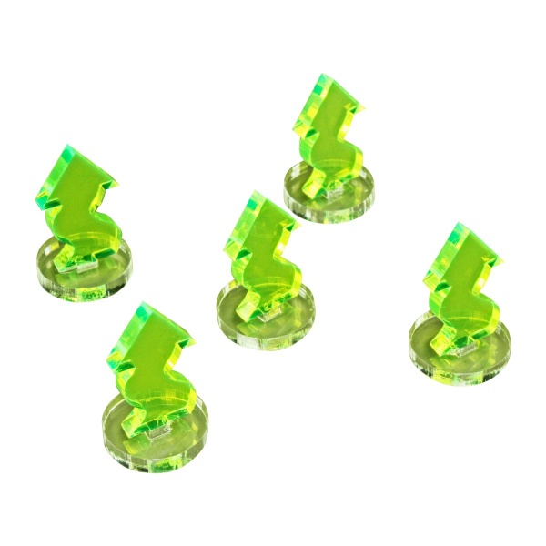 Space Fighter Evade Markers, Fluorescent Green (5)