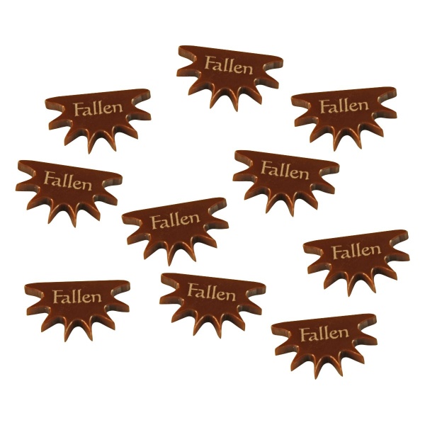 Fallen Tokens, Song of Blades and Heroes, Brown (10) - SPECIAL ORDER!