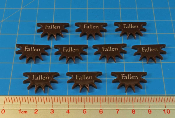 Fallen Tokens, Song of Blades and Heroes, Brown (10) - SPECIAL ORDER!