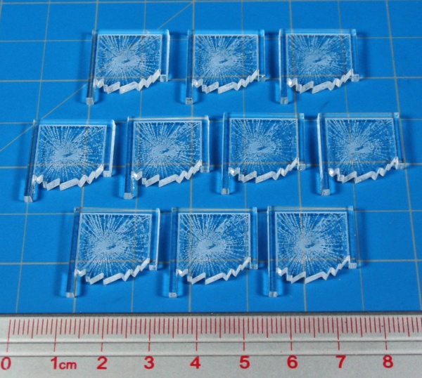 Smashed Mall Door Tokens, Clear (10) - SPECIAL ORDER!