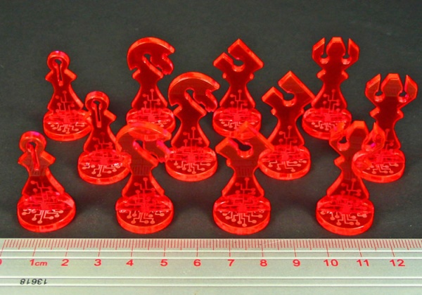 Net Hacker Chess Program Markers, Fluorescent Pink  (12) - SPECIAL ORDER!