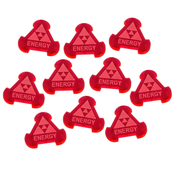 Space Fighter Energy Tokens, Fluorescent Pink (10) - SPECIAL ORDER!